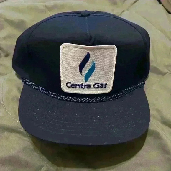 Vintage  trucker style hat adjustable back blue - Picture 2 of 4